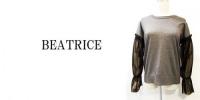 【SALE】BEATRICE/ベアトリス/ドットチュールスリーブセーター/E92403-GR-38