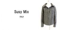 【SALE】Susy Mix/ITALY/もこもこニットジャケット/005572-GR-SM