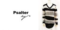 Psalter by K/サルター/Vネックボーダーニット/K15409-08-F