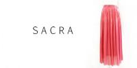【SALE】SACRA /サクラ/エアリークリスタルスカート/117613121-430-38